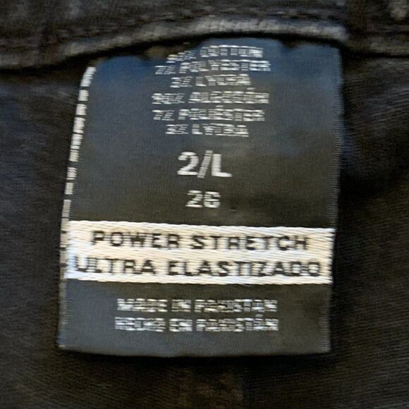 Mossimo Curvy Skinny Power Stretch black jeans 2L - Picture 4 of 7